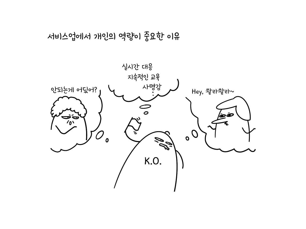 서비스업에서 개인의 역량이 중요한 이유